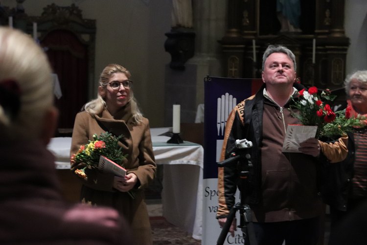 Pavel Hrubeš a Markéta Bechyňová-Halířová po koncertě